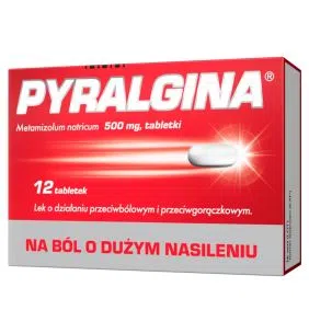 Pyralgina, 500 mg, tabletki, 12 szt.
