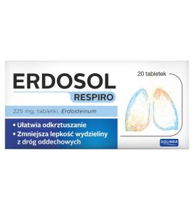 Erdosol Respiro, 225 mg, tabl., 20 szt