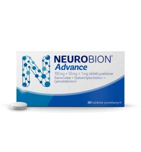 Neurobion Advance, 100 mg+50 mg+1 mg, tabl.powl., 30 szt