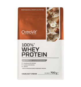 OstroVit 100% Whey Protein, proszek, krem z orzechów laskowych, 700 g