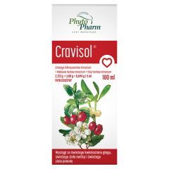 Cravisol, 2,313 g + 1,601 g + 0,694 g/5 ml, płyn doustny, 100 ml