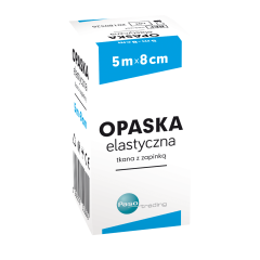 Opaska elastyczna, tkana, z zapinką, 5 m x 8 cm, 1 szt. (Paso)