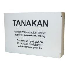 Tanakan, 40 mg, tabletki powlekane, 90 szt. (import równoległy, Delfarma)