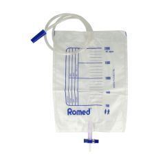 Romed, worek na mocz z wentylem i spustem T, jałowy, 2 l, 1 szt.
