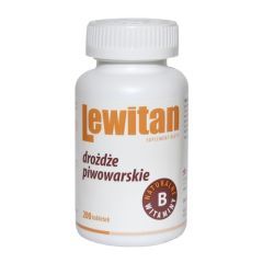 Lewitan, drożdże piwowarskie, tabletki, 200 szt.
