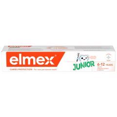 Elmex Junior, pasta do zębów z aminofluorkiem, dla dzieci 6-12 lat, 75 ml