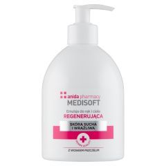 Anida Medi Soft, emulsja do rąk i ciała z woskiem pszczelim, regenerująca, 500 ml