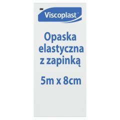 Viscoplast, opaska elastyczna z zapinką, 5 m x 8 cm, 1 szt.