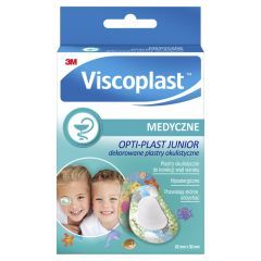 Viscoplast OPTI-PLAST JUNIOR, dekorowane plastry okulistyczne, 62 mm x 50 mm, 10 szt.