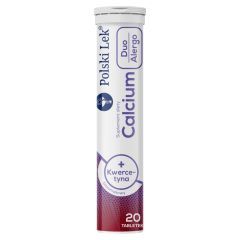 Calcium Duo Alergo + kwercetyna, tabletki musujące, bezsmakowe, 20 szt.
