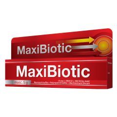 MAXIBIOTIC, (5 mg + 5000 IU + 400 IU)/g, maść, 1 tuba po 5 g