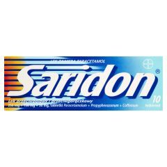 Saridon, 250 mg+150 mg+50 mg, tabletki, 10 szt.