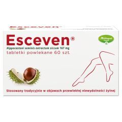 Esceven, 167 mg, tabletki powlekane, 60 szt.