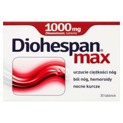 Diohespan max, 1000 mg, tabletki, 30 tabletek