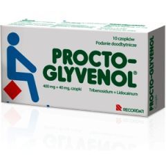 Procto-Glyvenol, czop.doodbytn.,(i.row),InPh,Rum,10 szt