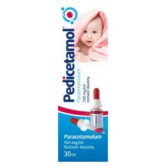 Pedicetamol, (100 mg/ml), krople, 30 ml