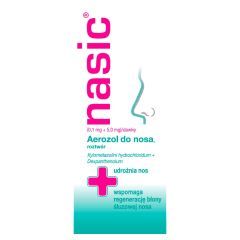 Nasic, (0,1mg+5mg)/dawkę, aerozol do nosa, 10 ml