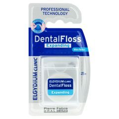 Elgydium Dental Floss, nici dentystyczne, pęczniejące, miętowe, 25 m