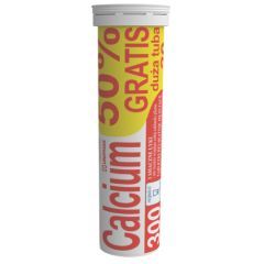 Calcium 300 Uni-Phar, tabletki musujące, pomarańcza, 20 szt. (10 szt.+10 szt.)