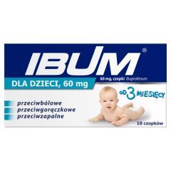 Ibum dla dzieci, 60 mg, czopki, 10 szt.