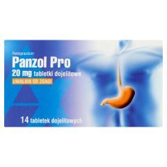 Panzol Pro, 20 mg, tabletki dojelitowe, 14 sztuk