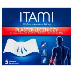 Itami, 140 mg, plastry lecznicze, 5 szt.