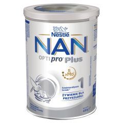 Nestle Nan Optipro Plus 1, 5 HMO, mleko początkowe dla niemowląt od urodzenia, 400 g