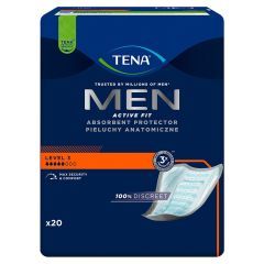 TENA Men Super, wkłady anatomiczne, level 3, 20 szt.