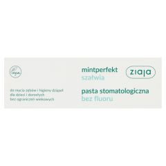 Ziaja Mintperfekt Szałwia, pasta stomatologiczna bez fluoru, 75 ml