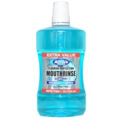 Active Soft Mint, płyn do płukania jamy ustnej z fluorem, bez alkoholu, 750 ml