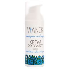 Vianek, intensywnie nawilżający krem do twarzy na noc, 50 ml