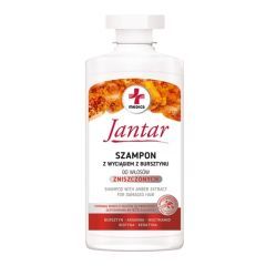 Jantar Medica, szampon z wyciągiem z bursztynu do włosów zniszczonych, 330 ml