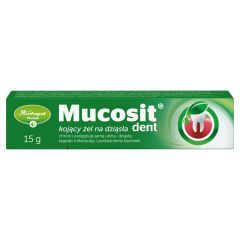 Mucosit Dent, kojący żel na dziąsła, 15 g