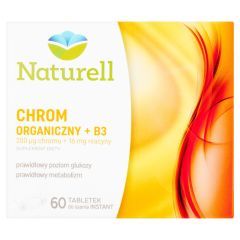 Naturell Chrom Organiczny + B3, tabletki do ssania, 60 szt.