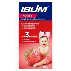Ibum Forte, 200 mg/5ml, zaw.doust., sm.truskawkowy, 100 g