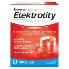 Stoperan, Elektrolity, proszek, smak truskawkowy, 7 saszetek