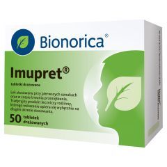 Imupret, tabletki drażowane, 10 mg + 4 mg + 8 mg + 12 mg + 4 mg + 6 mg + 4 mg, 50 sztuk