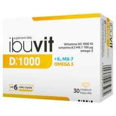 Ibuvit D3 1000+K2 MK-7 Omega 3, kapsułki, 30 szt.