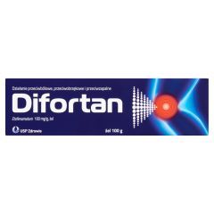 Difortan, 100 mg/g, żel,100 g
