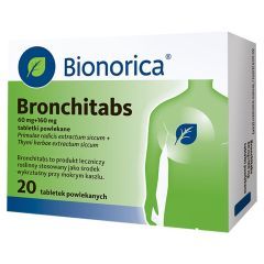 Bronchitabs, 60 mg + 160 mg, tabletki powlekane, 20 sztuk