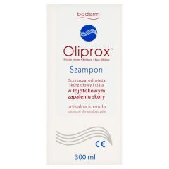 Oliprox, szampon oczyszczający w łojotokowym zapaleniu skóry, 300 ml