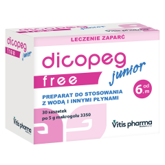 Dicopeg Junior Free, proszek dla dzieci od 6-miesiąca, saszetki, 30 szt.
