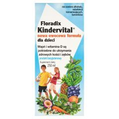Salus Floradix Kindervital, Nowa Owocowa Formuła, płyn, 250 ml