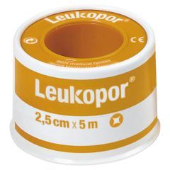 Leukopor, plaster przylepiec w rolce, rozmiar 2,5 cm x 5 m, 1 szt.