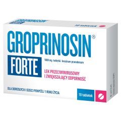 Groprinosin Forte, 1000 mg, tabletki, 10 szt.