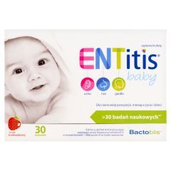 ENTitis Baby, smak truskawkowy, proszek w saszetkach, 30 szt.