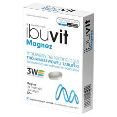 Ibuvit Magnez, tabletki trójwarstwowe, 30 szt.