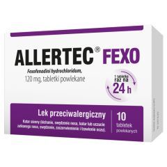 Allertec Fexo, 120 mg, tabl.powl., 10 szt