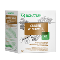 Bonatium Cukier w normie fix, herbatka ziołowa 20 sztuk