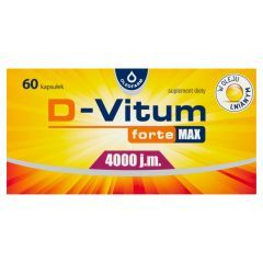 D-Vitum Forte Max 4000 j.m, kapsułki, 60 szt.